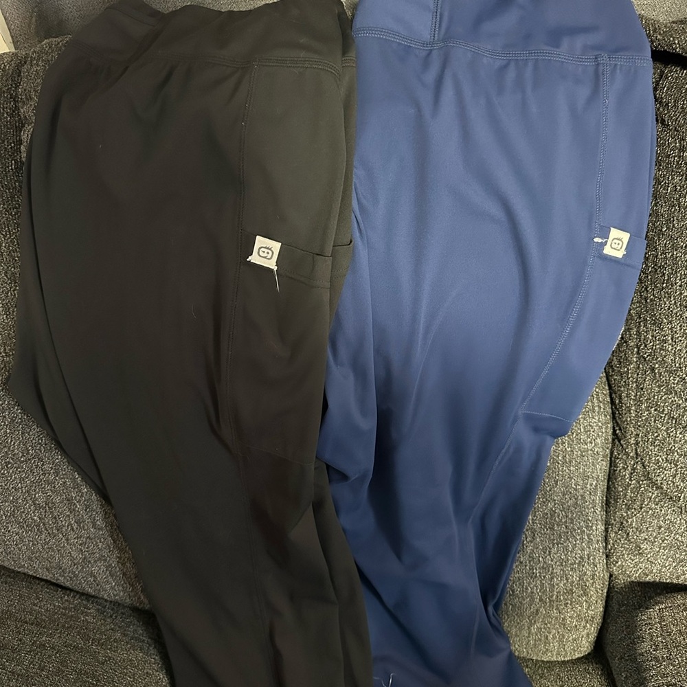 WonderWink plus size 2x Leggings - Black & Navy